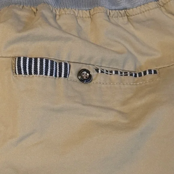 Men's Beige Athletic Shorts with Drawstring - Picture 8 of 11